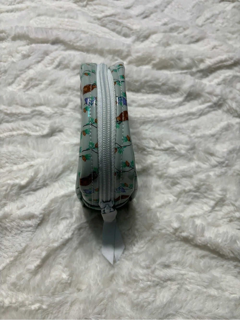 Vera Bradley Mini Dome Cosmetic Bag in Merry Mischief Pattern Beavers Woodland